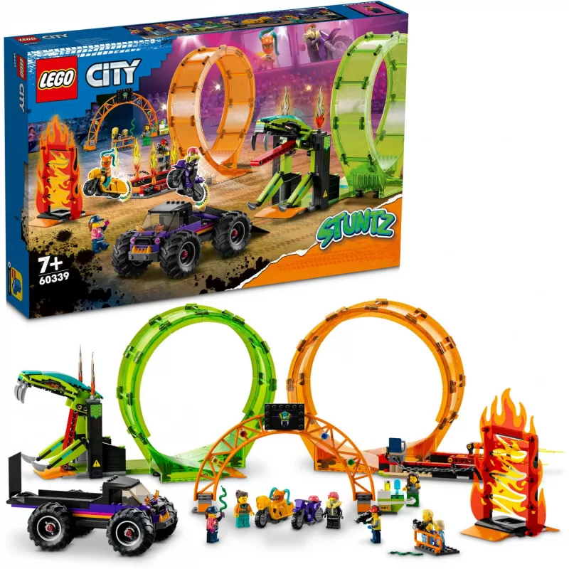 LEGO City 60339 LEGO® CITY Stuntų šou dviguba kilpa (60339)