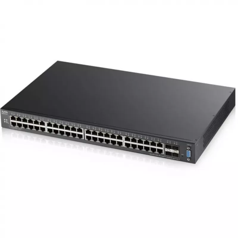 Zyxel XGS2210-52 valdomas L2 Gigabit Ethernet jungiklis (10/100/1000) 1U juodas