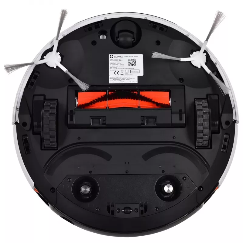 Robotinis dulkių siurblys EZVIZ RS2 su žemėlapiu, 4000 Pa siurbimo galia, 5200 mAh baterija, 220 min veikimo laikas, plaunamas šluostės pagrindas, bazinė stotelė su 5/5,5 L vandens talpyklomis