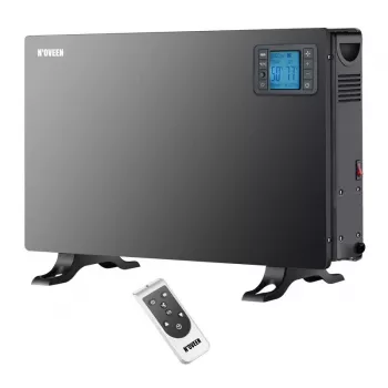 Elektrinis konvektorinis šildytuvas NOVEEN CH7100 – 2000 W, 3 galingumo lygiai, LCD, laikmatis, nuotolinis valdymas, juodas