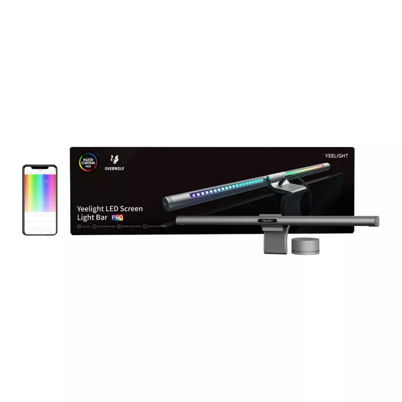 Yeelight Screen Light Bar Pro RGB (sidabrinė) – monitoriaus lempa