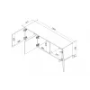 Cama 3D RTV spintelė ALMA 150x41.5xH55 kašmyro
