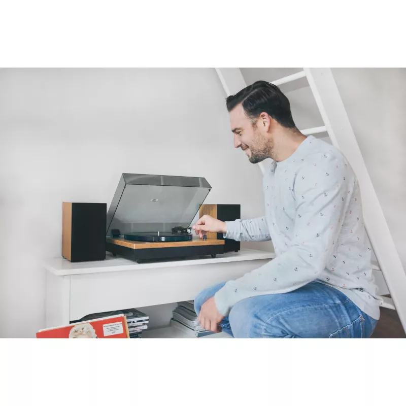 Patefono grotuvas Lenco LS-300WD juodas
