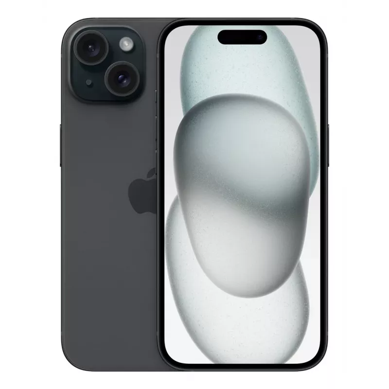 Apple iPhone 15 15,5 cm (6,1 colio) dviejų SIM iOS 17 5G USB Type-C 128 GB Juoda