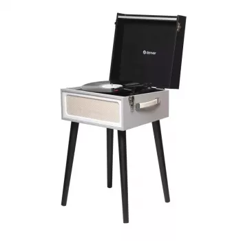 Patefonas Denver VPR-250 Juoda Pilka Mediena 33 1/3 45 78 RPM