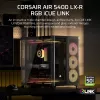 Corsair AIR 5400 LX-R RGB iCUE LINK Midi Tower juoda