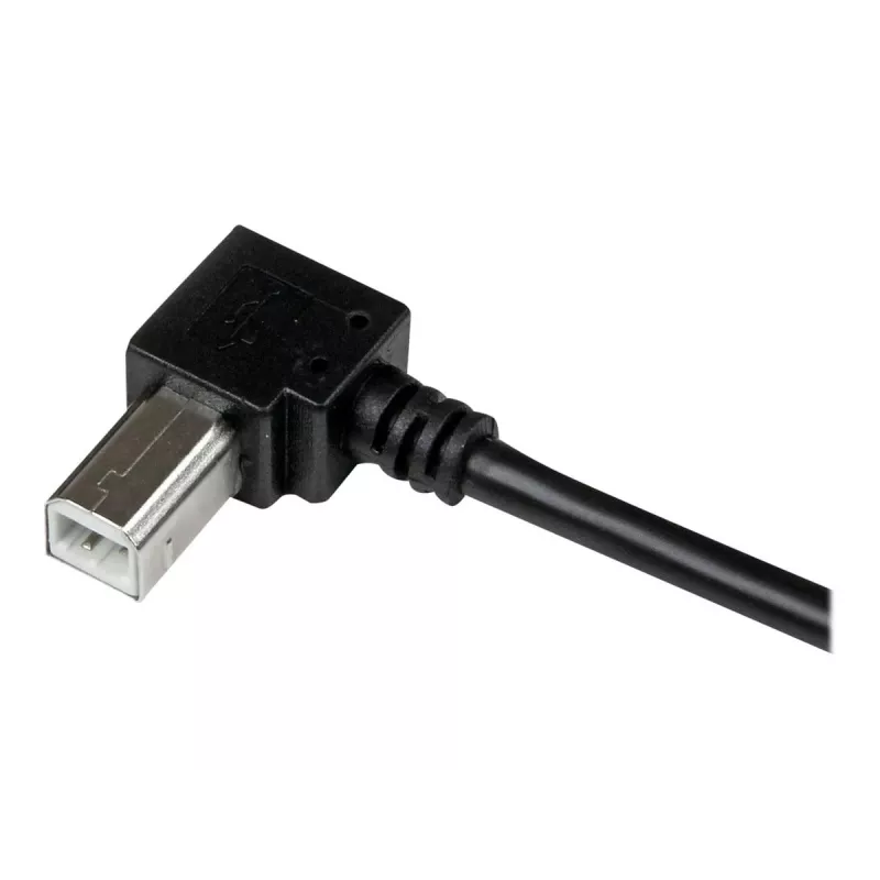 StarTech.com 3 m USB 2.0 A į stačiu kampu B laidas - vyriškas/vyriškas