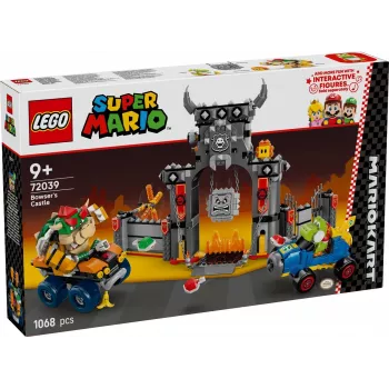 LEGO 72039 Super Mario Bowserio tvirtovė su Mario Kart – interaktyvus statybų rinkinys