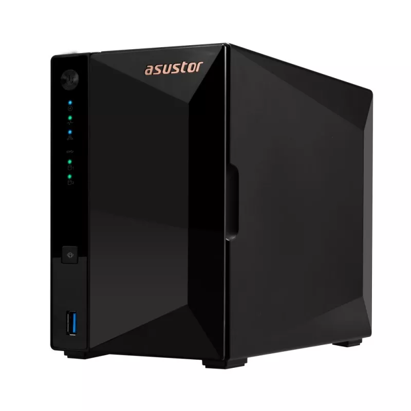 Asustor DRIVESTOR 2 Pro Gen2 AS3302T v2 NAS Realtek RTD1619B 2 GB DDR4 ADM Juodas