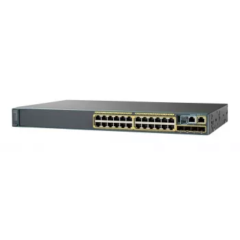 Cisco Catalyst 2960X-24TS-LL valdomas tinklo jungiklis, 24 prievadai 10/100/1000 + 4 Gigabit SFP