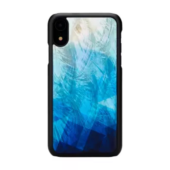 Dėklas iKins iPhone XR — mėlynas ežero paviršius, juodas vidus