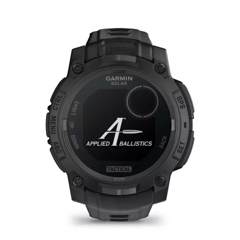 Išmanusis laikrodis GARMIN Instinct 3 45mm Solar Tactical Edition Black — 45 mm, saulės įkrovimas, GPS, širdies ritmo matuoklis