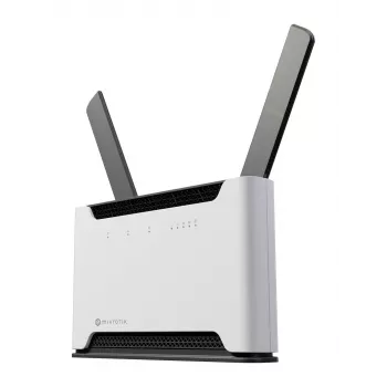Belaidis maršrutizatorius MikroTik Chateau PRO ax — dviejų juostų 2,4/5 GHz, 3548 Mbit/s, PoE, 5x LAN, 2 išorinės antenos, pilka/balta