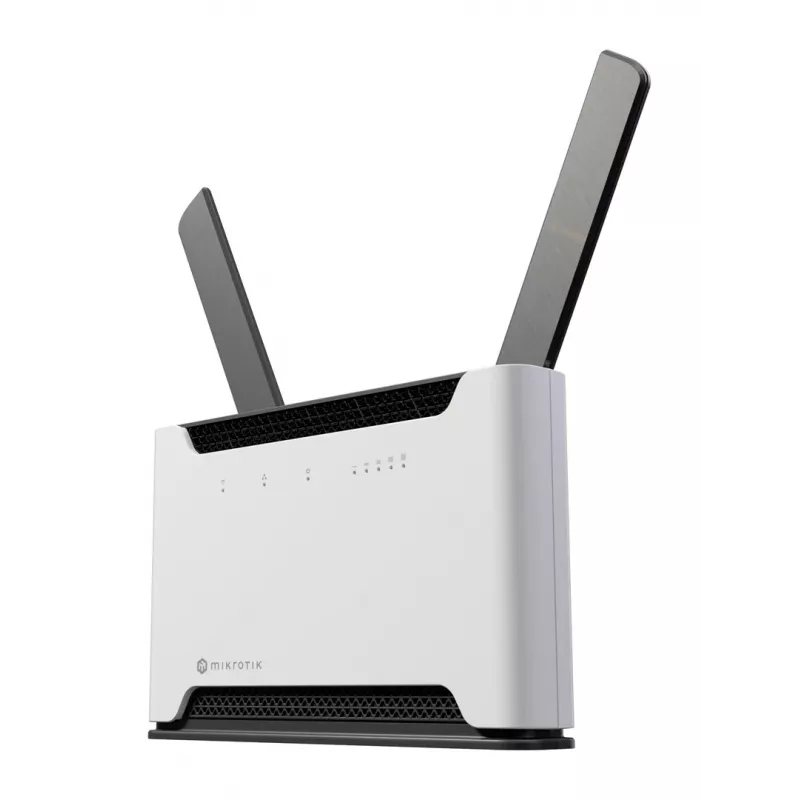 Belaidis maršrutizatorius MikroTik Chateau PRO ax — dviejų juostų 2,4/5 GHz, 3548 Mbit/s, PoE, 5x LAN, 2 išorinės antenos, pilka/balta