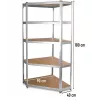 Metalinė kampinė lentyna G9040 40 cm