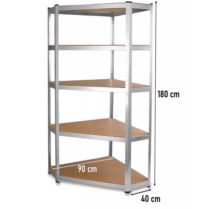 Metalinė kampinė lentyna G9040 40 cm