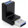 USB 3.0 adapteris 270° Delock 65340 juodas