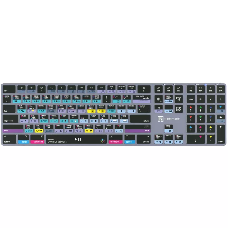 Logickeyboard LKB-RESB-TM-UK belaidė Bluetooth klaviatūra QWERTY, titano pilka