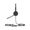 Yealink UH34 SE Lite Dual Teams laidinė ausinė su ausų kilpomis biurui ir skambučių centrui, USB Type-C, juoda