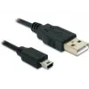 USB laidas DeLOCK USB 2.0-A / USB mini-B 5 kontaktų, 0,70 m