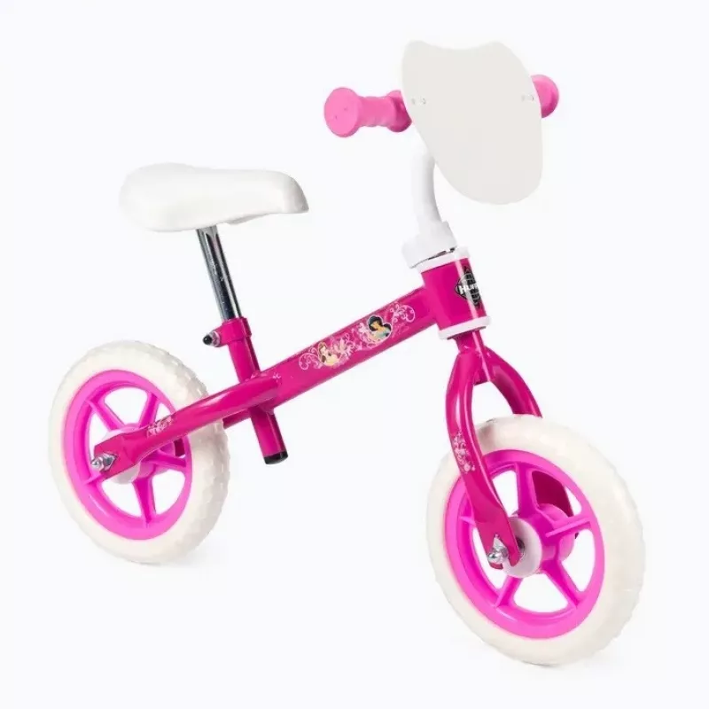 Balansinis dviratis HUFFY Princess 10 colių vaikams, be pedalų, lengvas rėmas, putų padangos