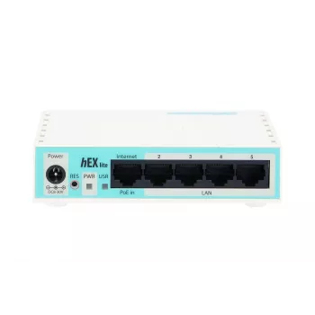 Mikrotik hEX lite belaidis maršrutizatorius Baltas