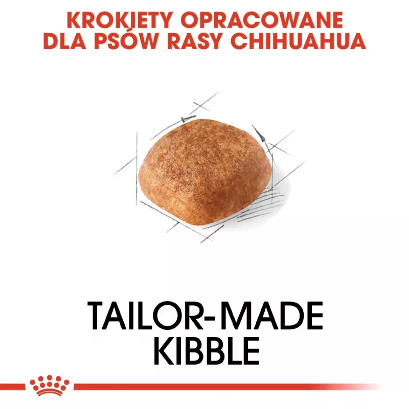 Sausas šunų ėdalas Royal Canin Chihuahua Adult 1,5 kg – Vištiena, 28% baltymų, mažoms ir ypač mažoms veislėms