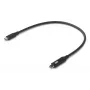 USB-C laidas Ubiquiti UACC-Cable-USB-100W-0.3M-BK, USB C, juodai pilkas, 0,3 m