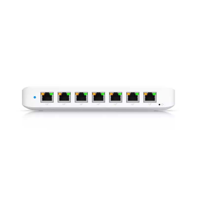 Ubiquiti Ultra 210W valdomas L2 gigabaitinis eterneto jungiklis su PoE, baltas