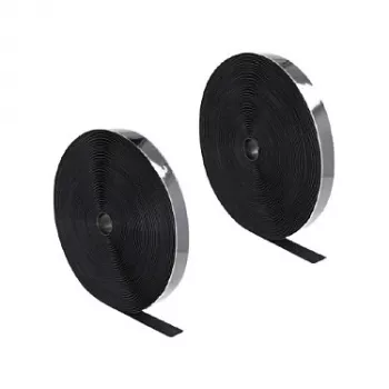 DeLOCK tvirtas lipnus lipdukas-kabliukas ir kilpa 25 m x 25 mm juoda