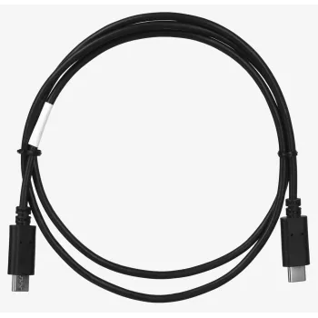 USB 2.0 USB-C į USB-C laidas LANBERG CA-CMCM-10CU-0010-BK 1 m, juodas, 480 Mbit/s, auksuoti kontaktai