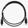 USB 2.0 USB-C į USB-C laidas LANBERG CA-CMCM-10CU-0010-BK 1 m, juodas, 480 Mbit/s, auksuoti kontaktai