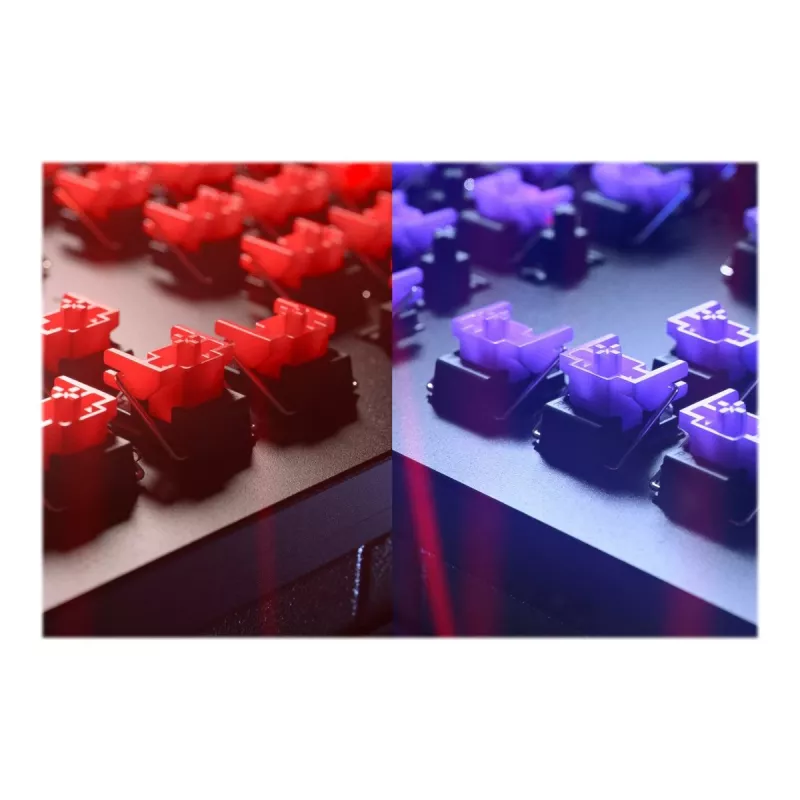 Laidinė žaidimų klaviatūra Razer Huntsman V2 — Clicky Purple optiniai jungikliai, RGB LED
