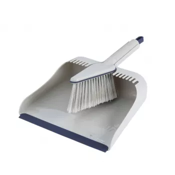 Šluotelės ir šiukšliadėžės rinkinys Beldray LA032760PEU7 Deep Clean, kompaktiška rankinė šluotelė su kampuotais šereliais ir deranti šiukšliadėžė