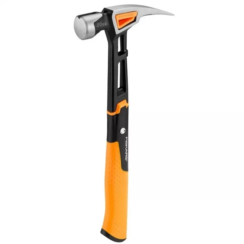 Fiskars 1020214 plaktukas – nagų plaktukas juoda, metalinė, oranžinė