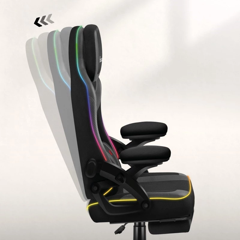 Žaidimų kėdė Huzaro HZ-FORCE 4.6 RGB Black Mesh