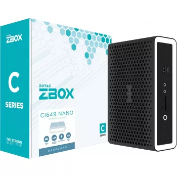 Zotac ZBOX CI649 NANO 1.8L mini kompiuteris juodas/baltas i5-1335U Intel SoC 1.3 GHz