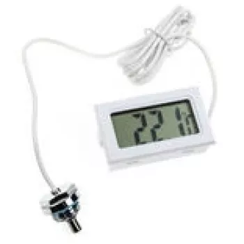 Skaitmeninis termometras Lamptron TS708 su G1/4 colio sriegine jungtimi, baltas