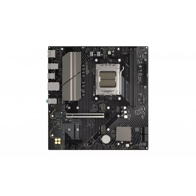 Pagrindinė plokštė Sapphire B650M-E (AMD B650) micro ATX, Socket AM5, DDR5, 2x DIMM, 96GB, 2x M.2 (PCIe5/4), 4x SATA III, 2.5Gb LAN