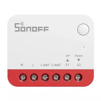 „Smart“ jungiklis Sonoff MINI-ZBRBS Zigbee, miniatiūrinis montavimui į sieninę dėžutę