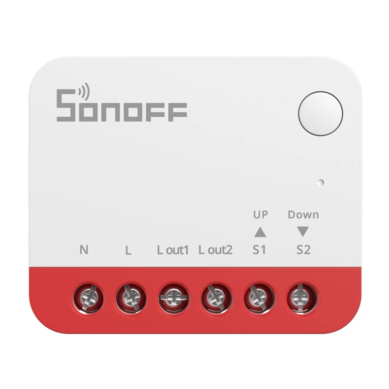 „Smart“ jungiklis Sonoff MINI-ZBRBS Zigbee, miniatiūrinis montavimui į sieninę dėžutę