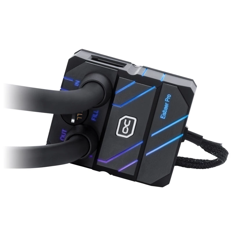 Skysčio aušintuvas Alphacool Eisbaer Pro Aurora Akrilas Varis Nikelis 1/4 colio