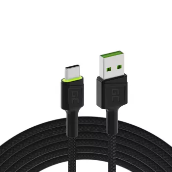Green Cell KABGC13 USB kabelis USB 2.0 2 m USB A USB C juodas