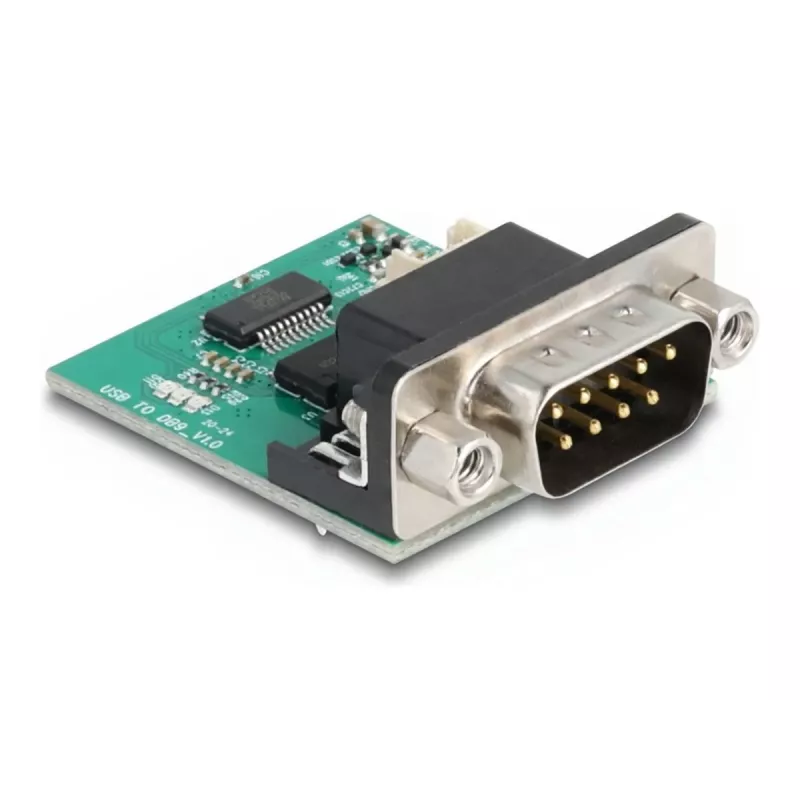 DeLOCK 90781 USB 2.0 į RS-232 keitiklis kartotuvas izoliatorius, juoda/žalia
