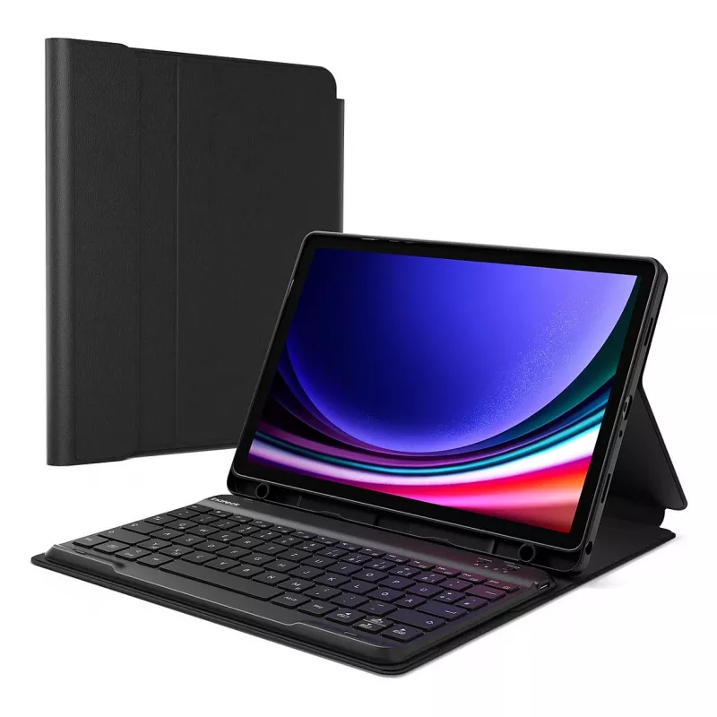 Inateck N0028_BLACK dėklas su klaviatūra Galaxy Tab A9+/A9 Plus 11 colių (27,9 cm) — 3 stovėjimo režimai, Bluetooth