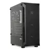Korpusas IBOX LUPUS 27 Midi Tower ATX, grūdintas stiklas, RGB, 455×200×380 mm, palaiko ATX, GPU iki 32 cm