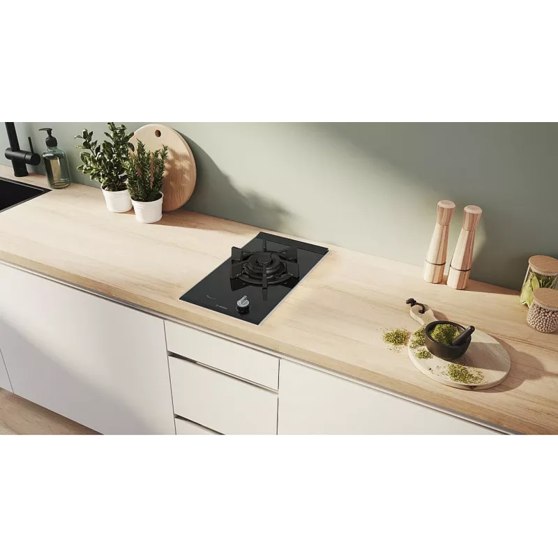 Bosch Serie 8 PRA3A6I10 dujinė kaitlentė juoda įmontuojama 30 cm 1 zona