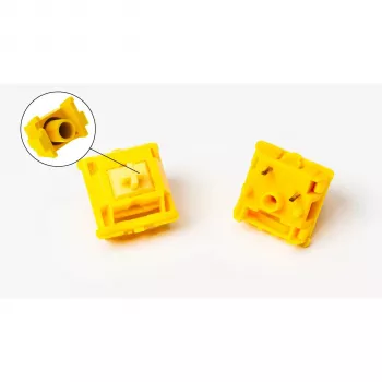 Mechaninių klavišų jungiklių rinkinys Keychron Gateron Cap V2 Golden-Yellow G32 – 110 vnt.