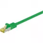 Wentronic Goobay Cat.7 jungiamasis laidas, S/FTP (PiMF), žalias, 2 m - LSZH be halogenų, varis, RJ45 kištukas (91604)