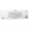 Mechaninė klaviatūra White Shark Wakizashi-2 US Red Switch, TKL be skaičių bloko, balta